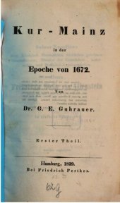 book Kur-Mainz in der Epoche 1672