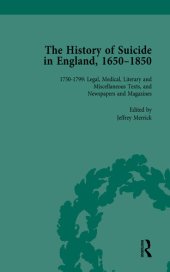 book The History of Suicide in England, 1650–1850, Part II vol 6