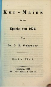 book Kur-Mainz n der Epoche von 1672