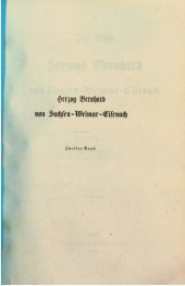 book Das Leben des Herzogs Bernhard von Sachsen-Weimar-Eisenach, Königlich Niederländischer General der Infanterie