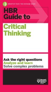 book HBR Guide to Critical Thinking