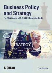 book Business Policy and Strategy (For GGSIP University, Delhi) - C.B. Gupta