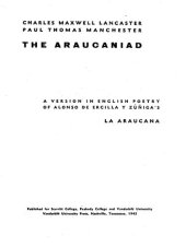 book The Araucaniad