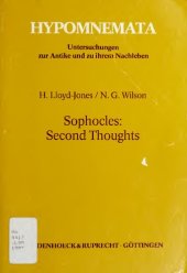 book Sophocles: Second thoughts