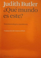 book ¿Qué mundo es este? Fenomenología y pandemia