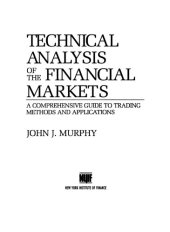 book Technical Analysis of the Financial Markets