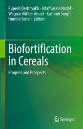 book Biofortification in Cereals: Progress and Prospects