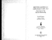 book British-American Diplomacy, 1895–1917. Early Years of the Special Relationship