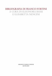 book Bibliografia di Franco Fortini