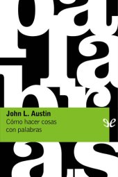 book Cómo hacer cosas con palabras