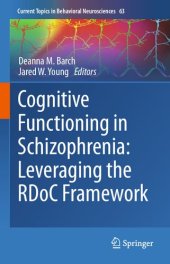 book Cognitive Functioning in Schizophrenia: Leveraging the RDoC Framework