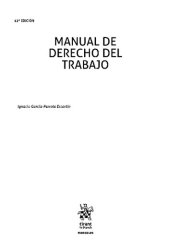 book Manual de Derecho del Trabajo