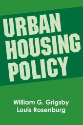 book Urban Housing Policy