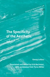 book The Specificity of the Aesthetic, Volume 1