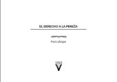 book El derecho a la pereza