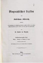 book Biographisches Lexikon des Kaiserthums Oesterreich : enthaltend die Lebensskizzen der denkwürdigen Personen, welche 1750 bis 1850 im Kaiserstaate und in seinen Kronländern gelebt haben / Rhédey- Rosenauer und Nachträge VI.