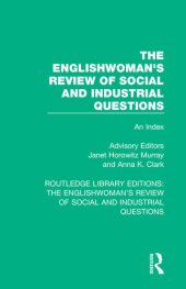 book The Englishwoman's Review of Social and Industrial Questions: An Index