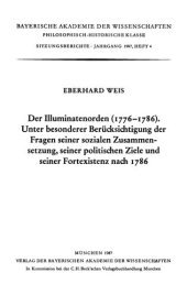 book Der Illuminatenorden (1776 - 1786)