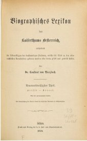 book Biographisches Lexikon des Kaiserthums Oesterreich : enthaltend die Lebensskizzen der denkwürdigen Personen, welche 1750 bis 1850 im Kaiserstaate und in seinen Kronländern gelebt haben / Stifft - Streel