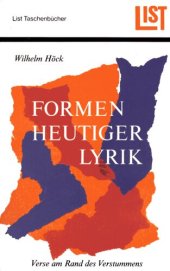 book Formen heutiger Lyrik : Verse am Rande des Verstummens