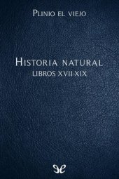 book Historia natural Libros XVII-XIX