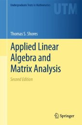 book Applied Linear Algebra and Matrix Analysis