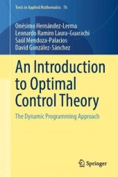 book An Introduction to Optimal Control Theory: The Dynamic Programming Approach