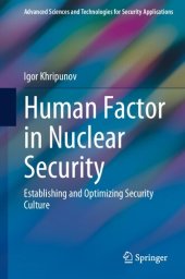 book Human Factor in Nuclear Security: Establishing and Optimizing Security Culture