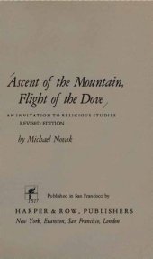 book Ascent of Mountain, Flight of Dove - Invitation to Religious Studies