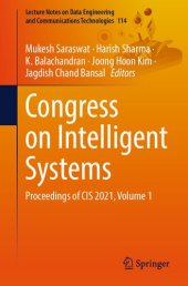 book Congress on Intelligent Systems. Proceedings of CIS 2021