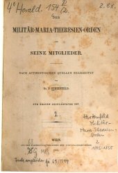 book Der Militär-Maria-Theresien-Orden und seine Mitglieder