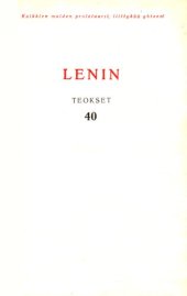 book V. I. Lenin. Teokset