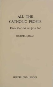 book All Catholic People - Where Did All Spirit Go