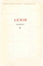 book V. I. Lenin. Teokset