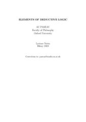 book Elements of Deductive Logic - Lecture Notes