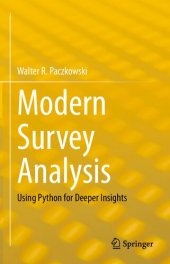 book Modern Survey Analysis. Using Python for Deeper Insights