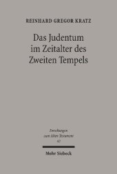 book Das Judentum im Zeitalter des Zweiten Tempels: Kleine Schriften I