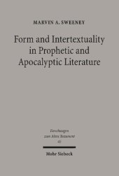 book Form and Intertextuality in Prophetic and Apocalyptic Literature