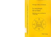 book La sociologie de la Chine: Matériaux pour une histoire 1748-1989 (Schweizer Asiatische Studien / Etudes asiatique suisse) (French Edition)