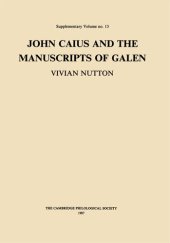 book John Caius and the Manuscripts of Galen