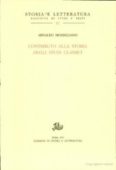 book Contributo alla storia degli studi classici