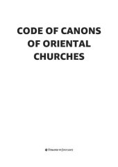 book Code of Canons of Oriental Churches / Code of Canons of the Eastern Churches