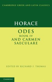 book Horace: Odes IV and Carmen Saeculare