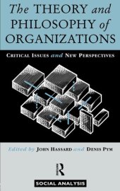 book The Theory and Philosophy of Organizations