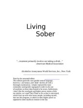 book Living Sober - Alternative Edition