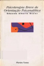 book Psicoterapia Breve de Orientação Psicanalítica