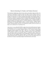 book Electron Scattering For Nuclear And Nucleon Structure