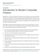 book Modern Corporate Finance: Theory and Practice