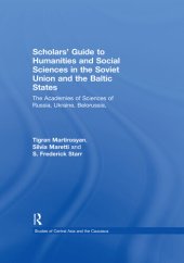 book Scholars' Guide to Humanities and Social Sciences in the Soviet Union and the Baltic States