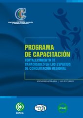 book Programa de capacitación: Fortalecimiento de capacidades en los espacios de concertación regional